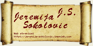 Jeremija Sokolović vizit kartica